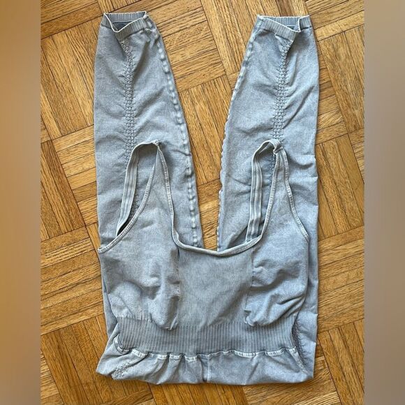 Free People Movement Good Karma Onesie in Iced Gray Size X/L NEW - Picture 10 of 12